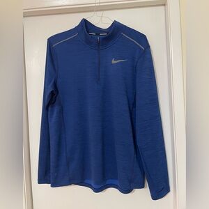 Men's Nike Therma-FIT Repel Element 1/4 Zip Running Top in blue